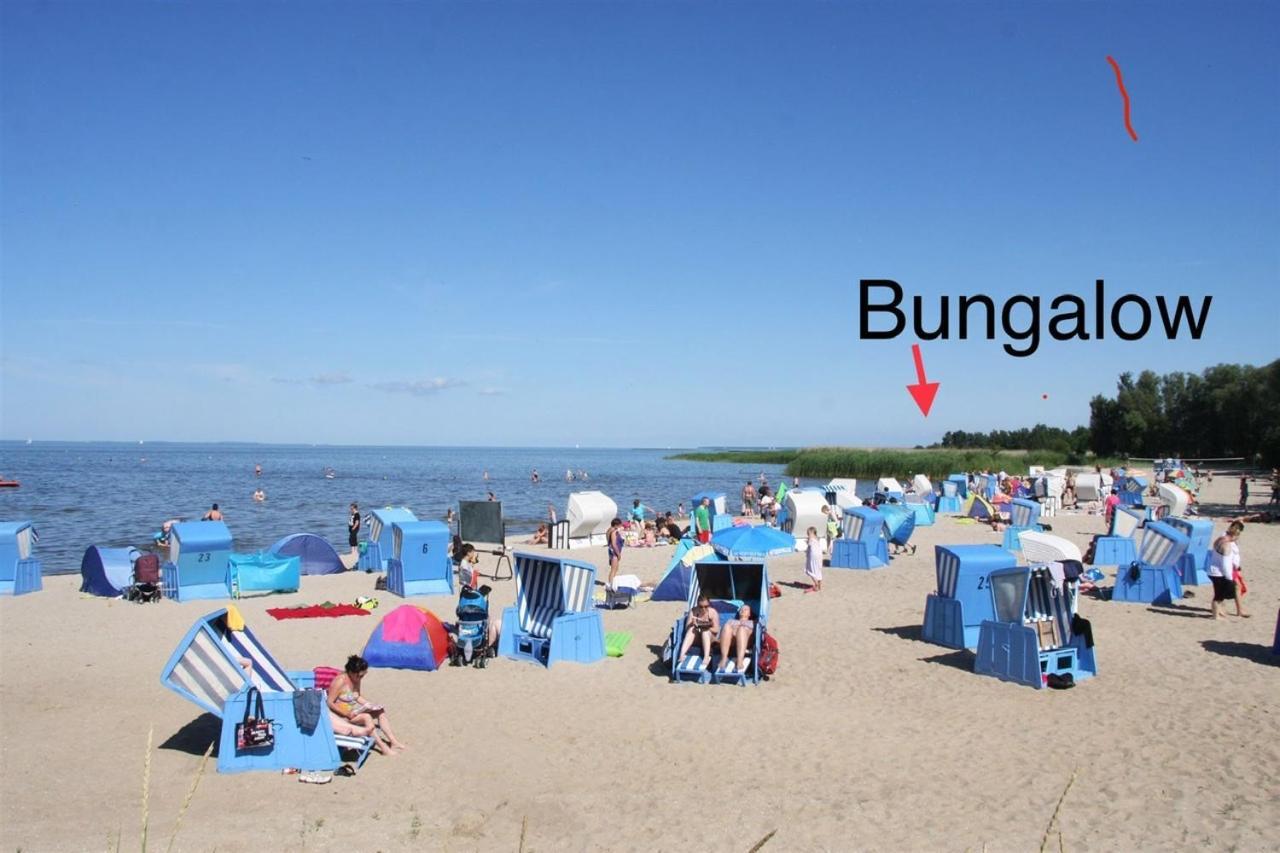 Sonniges Ferienhaus Fischer-Huus Vor Usedom & Direkt Am Haff Und Wasserzugang Monkebude Экстерьер фото